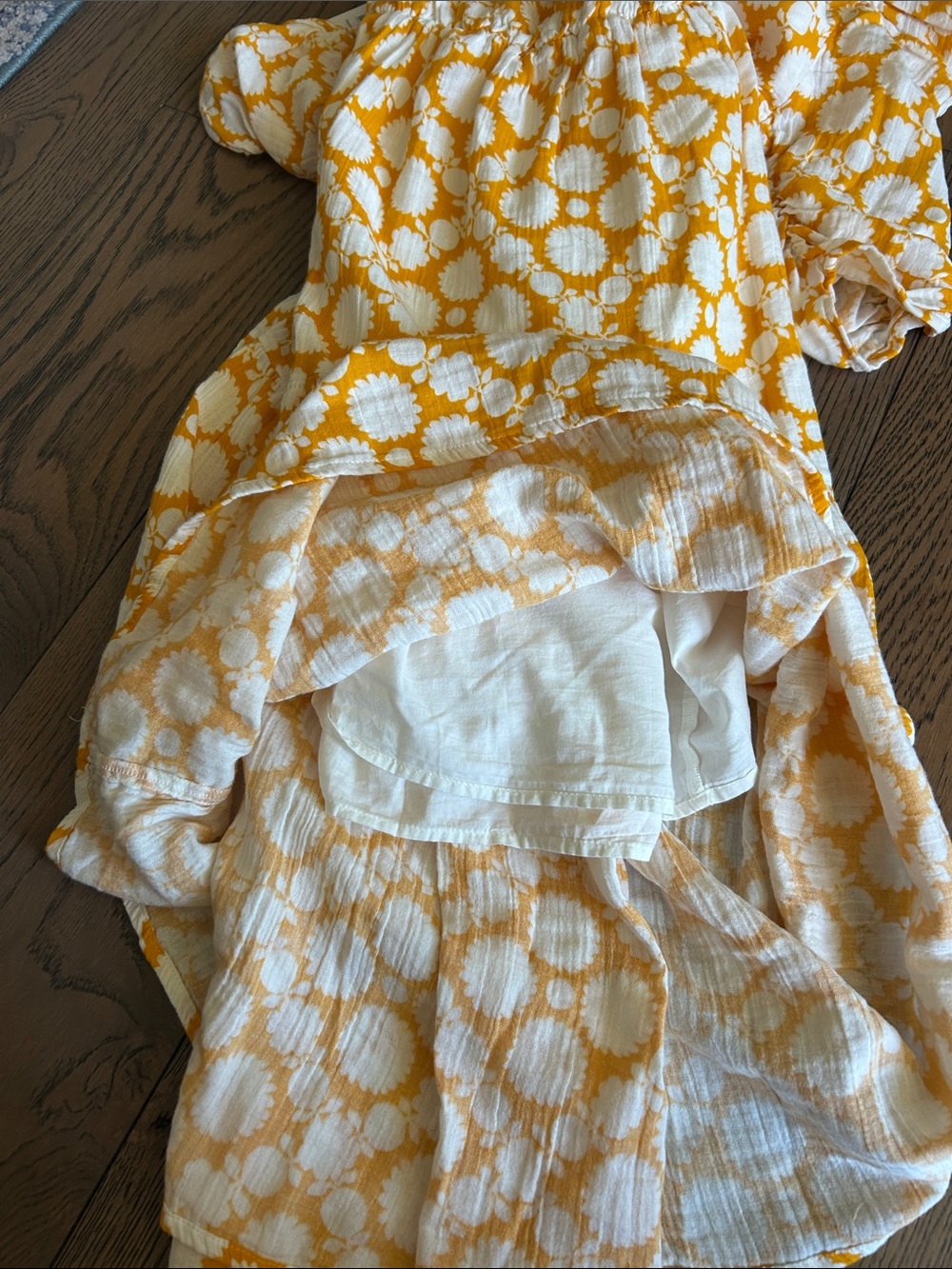 NWT! Time and Tru Women's Cotton Tiered Midi Dress with Elbow Length Sleeves SzM - Picture 12 of 12